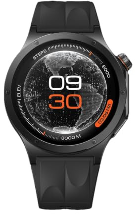 OnePlus Watch 4 Smartwatch 47mm, LTPO OLED Display Display 43g All-titanium Body, Up to 16 Days Battery Life, 60s Wellness Overview Sleep Heart Rate Blood Oxygen Monitoring, 100+ Sport Mode, Black