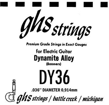 GHS DY36 (PL. STL) - Cuerda suelta para guitarra eléctrica.036