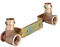 Viega Montageeinheit mit SC Sanpress 2222 in 15 mm x Rp1/2 x 150 mm Rotguss, 295462