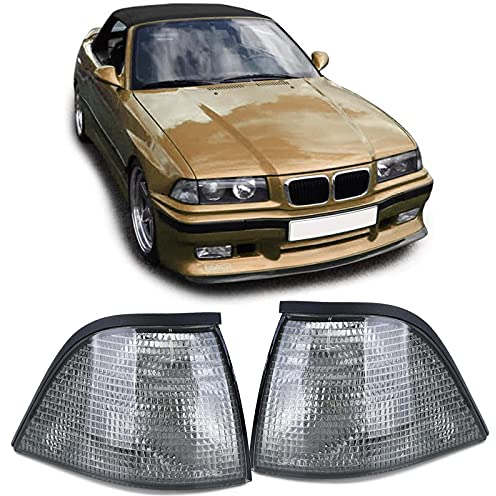 Blinker Schwarz Smoke Paar passend für BMW 3er E36 Coupe Cabrio 91-99