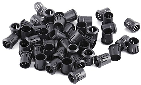 50Pcs Soporte de Nylon Negro de Lámpara Zócalo de Diodo Soporte Clip Montaje de LED Bombillas Sockets de Lámpara de 10mm