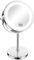 TEHEO Vanity Mirror with Lights 10x Magnifying Makeup Mirror LED Light up Mirror Round 360° Rotation for Bathroom Dressing Table Desk Bedroom - Free Standing Battery Operated