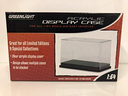 Greenlight 55025 Vitrine mit Kunststoffsockel für Modellautos im Maßstab 1:64