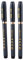 DEWIN Penna Giapponese,Penne Giapponesi Penna Calligrafia Giapponese Calligraphy Pen Penna Sfera Giapponese per Calligrafia Giapponese Shodo Scrittura a Mano libera 3 Pezzi