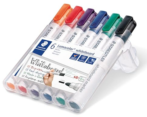 Staedtler 351 White Bd Marker Asstd Pk 6