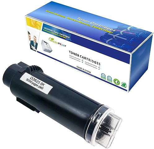 GREENPRINT Kompatible Tonerkartusche Dell S2825 H625 H825 Höchste Ausbeute 5000 Seiten Schwarz für Dell Farblaserdrucker H625cdw / H825cdw / S2825cdn
