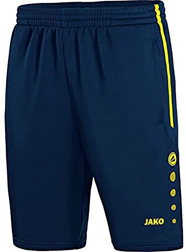 JAKO Kinder Trainingsshorts Active, Marine/Neongelb, 152