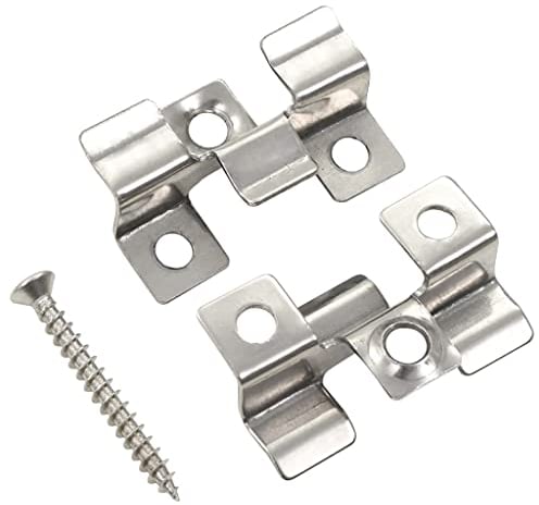 vidaXL 100x Terrassenclips Schrauben Edelstahl Befestigungs Clips WPC Dielen