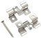 vidaXL 100x Terrassenclips Schrauben Edelstahl Befestigungs Clips WPC Dielen