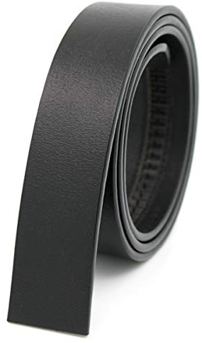 Addfect Gürtel Herren Ohne Schnalle,Ratsche Automatik Gürtel Echt Leder für Männer,Ledergürtel Breite 3.5cm,Schwarz Braun Gürtel (Schwarz, L110)