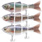 TRUSCEND Kunstköder Hecht, Angelköder Fische Angeln Set, Fisch Köder für Zander Barsch Forellen Wobbler Swimbait, Süßwasser Salzwasser Angelzubehör, Angeln Geschenk für Männer