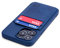 Dockem Wallet Case for iPhone 13 Pro with Liquid Silicone Shell, Built-in Metal Plate for Magnetic Mounting & 2 Credit Card Holder Pockets: EXEC M2T, Premium Synthetic Leather (6.1 Pro, Navy)