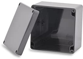 BOXEXPERT Kunststoff-Gehäuse Serie Elbe 122x120x85mm IP 65 grau RAL7035 Schaltschrank Verteilerkasten