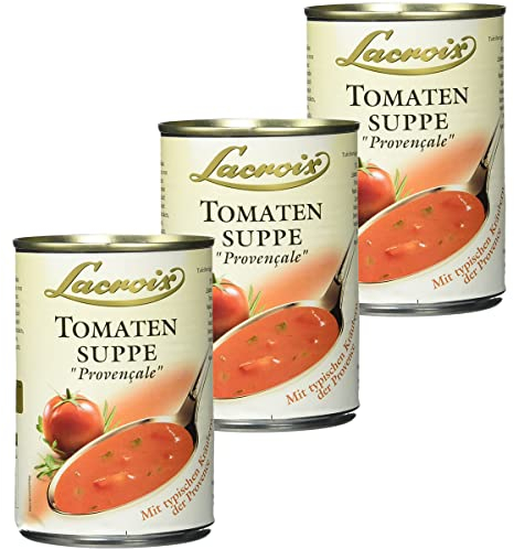 Lacroix Tomaten Suppe cremig mit Kräutern der Provence 400ml 3er Pack