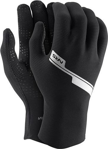 NRS Men's HydroSkin Gloves - Neoprene Insulation Paddling Gloves for Kayaking, Canoeing, Rafting
