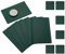 BECHEN Plastic Placemats and Coasters,Non Slip Washable Placemats for Dining Table Wipe Clean Table Mats Set of 6 (Green)