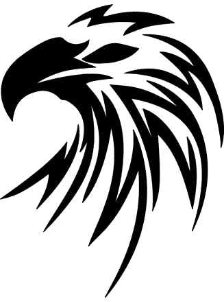Wasserdicht Adler Aufkleber,Asudaro 5Stück Zerrissener Adler Aufkleber Personalisiert Auto Karosserie Körper Aufkleber für Motorhaube Heckscheibe Tuningsticker Autodekor Tattoo,15x11,4cm,Schwarz