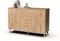 MUEBLES PITARCH | Aparador Salón Comedor, Buffet, Mueble Auxiliar, 2 Puertas y 3 Cajones, Roble Gold, 89x140x40cm, Despensa, Cocina, Despacho, Tirador Push o Pulsador, Moderno, Nórdico, Modelo Oslo