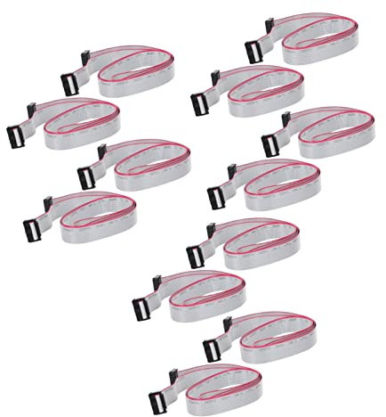 COLLBATH 12pcs Pin Connector Cable Flat Ribbon Cable Pitch for Computer Connections and Laptop Wiring