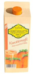 Karottensafttüte aus Holz Kaufladenzubehör