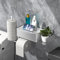 Porte Papier Toilette,Porte Rouleau Papier Toilette Auto-adhésif Support Papier Toilette sur Pied dérouleur Papier Toilette de Bain et Cuisine Noir (Argent Acier Inoxydable)