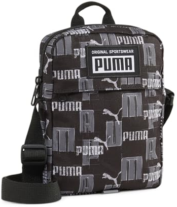 PUMA PUMA Academy Portable, Unisex-Erwachsene Schultertaschen, PUMA Black-Logo AOP, OSFA -