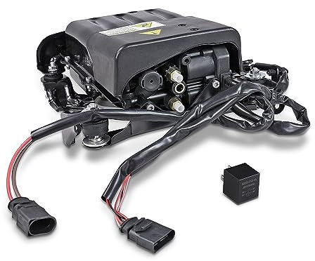 ATEC Germany 1x Kompressor für Luftfederung mit Gehäuse Kompatibel mit PORSCHE PANAMERA (970)