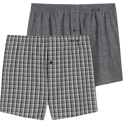 Schiesser - Web - Boxershorts - 2er Pack (9 Schwarz)