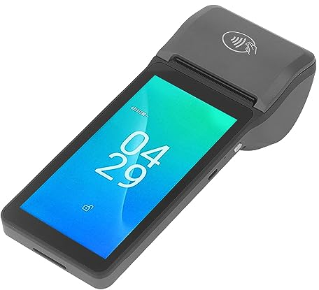 Fafeicy Android POS Terminal mit Thermodrucker, 5,5 Zoll Display, 32 GB Speicher, 4G WLAN NFC, 1D-2D Scanner, Modell H2