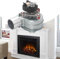 Ventilatore per camino, ventola per forno di riscaldamento, ventola per camino da 35 W, resistenza alle alte temperature e bassa rumorosità 220 V