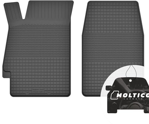 moto-MOLTICO Vorne Gummimatten Auto, 2-teiliges Set, Allwetter Gummi Fußmatten mit Rand, Antirutsch & Wasserfest Autoteppiche - passend für Renault Captur 2013-2019
