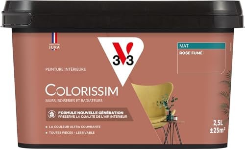 V33 Peinture multi-supports Colorissim® Rose fumé Mat 2,5L