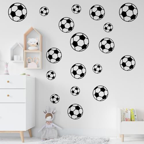 22 Pc's Football Wall Stickers, Football Stickers for Boys Room Wall Art Stickers for Boys Bedroom Nursery Decoration