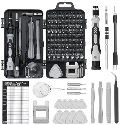 Ensemble Tournevis De Precision 122 en 1 pour réparer téléphones,kit tournevis, modèles DIY, smartphones et ordinateurs portables. Utilisation flexible et polyvalente.