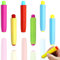 6 Stück Kreidehalter, Kunststoff Kreidehalter, Verstellbarer Kreide Holder, Kinder Kreidehalter, Bunte Chalk Holders, Geeignet für Lehrer, Schulen, Büros