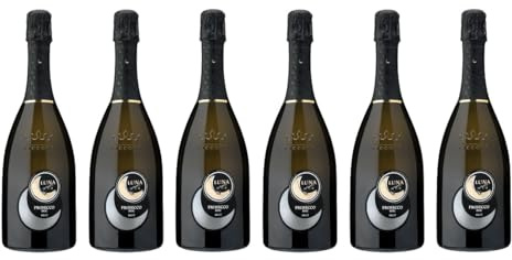 6x 0,75l - Luna d'Or - Prosecco - Spumante - brut - Prosecco D.O.P. - Italien - Schaumwein trocken