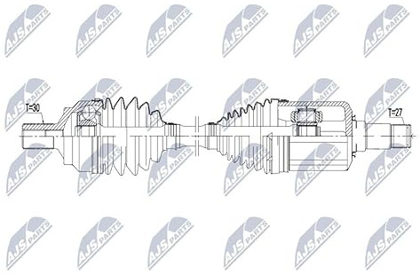 NTY Antriebswelle NPW-ME-181 Vorderachse rechts