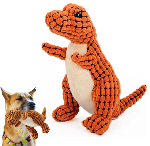 Neue Unzerstörbare Robuste Dino,Hund Hund Spielzeug Plüsch Spielzeug Interaktive Hund,Hund Kauspielzeug Für Aggressive Kauer,quietschendes Plüsch-Spielzeug,für mittelgroße und große Rassen