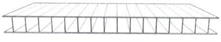 Polycarbonat Hohlkammerplatten - Doppelstegplatten 10 mm - Zuschnitte für Gewächshäuser - Länge: 1500 mm - Breite 600 mm (8)