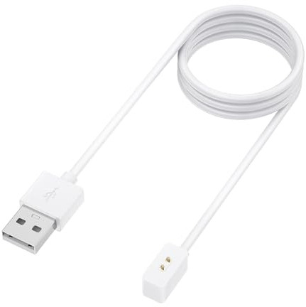 VANCLE Ladegerät Kompatibel mit Xiaomi Mi Band 8 / Xiaomi Mi Band 8 Pro / 8 Active, 100cm USB Schnelles Ladekabel Tragbares Uhr Ladegeräte, Weiß