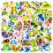 Frosch Aufkleber Sticker Set Kinder Teenager 50 Stück Frog Wasserfeste Vinyl Decals Laptop Skateboard Koffer Helm Auto Fahrrad Handy Motorrad Fahrrad Scrapbook Mitgebsel Tagebuch Tassen