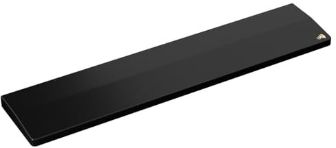 Glorious Gaming Wooden Keyboard Wrist Rest (Full Size) - White Ash Wood, Medium-Coarse Grain, Smooth Surface, Sweat & Oil Resistant, Easy Clean, Anti-Slip Rubber Base, 430 x 100 x 19mm - Onyx