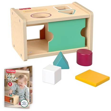 Fisher-Price Holz Montessori Permanenz-Box Lernspielzeug