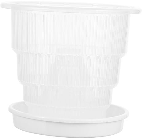 SUPVOX 3 Set Vaso per Fiori di Phalaenopsis Vasi per Orchidee Trasparenti con Fori Vaso da Fiori per Vivaio Vaso di Fiori di Orchidee Vasi da Giardino Transparent Plastica Riutilizzabile