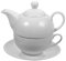FUNOMOCYA 1 Set Ceramic Teapot and Cup Set English Afternoon Tea Pot with Saucer Kung Fu Tea Set for One Porcelain Teaware for Loose Leaf Tea