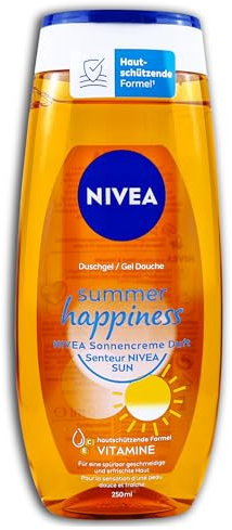 NIVEA Pflegedusche, Original Duft SUN, Flasche, Welcome Sunshine, 2er Pack(2 x 250 ml)