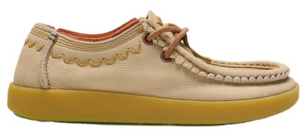 Satorisan - Kwahu Rustic - Wallaby Mokassin Damen - Leder und Textil Mokassins Bequem, Nachhaltig und Dauerhaft - String - 40