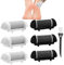 Foot File Replacement Rollers for Scholl/Essy/Shoran/Ratukall/Pedi Foot File 2 Colour & 3 Types of Roughness Foot Files Refill, with Cleaning Brush