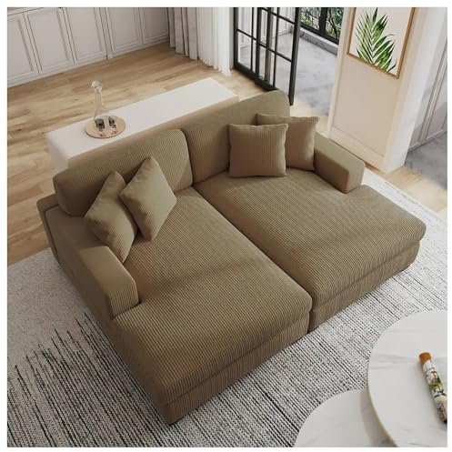 HTI living Big Sofa Braun Couch Justus Sofa Schlafcouch