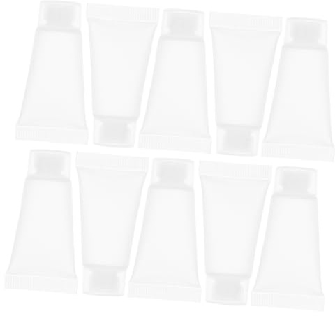 iplusmile 50pcs Empty Lotion Tubes Refillable Travel Squirty Bottles for Toothpaste Dispenser Portable Sample Bottle Reusable Containers